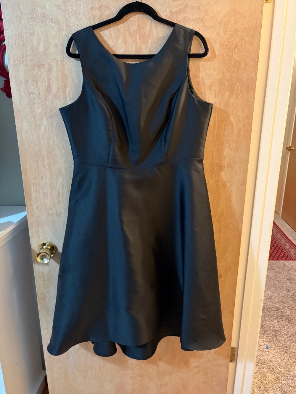 Black Taffeta Cocktail Dress